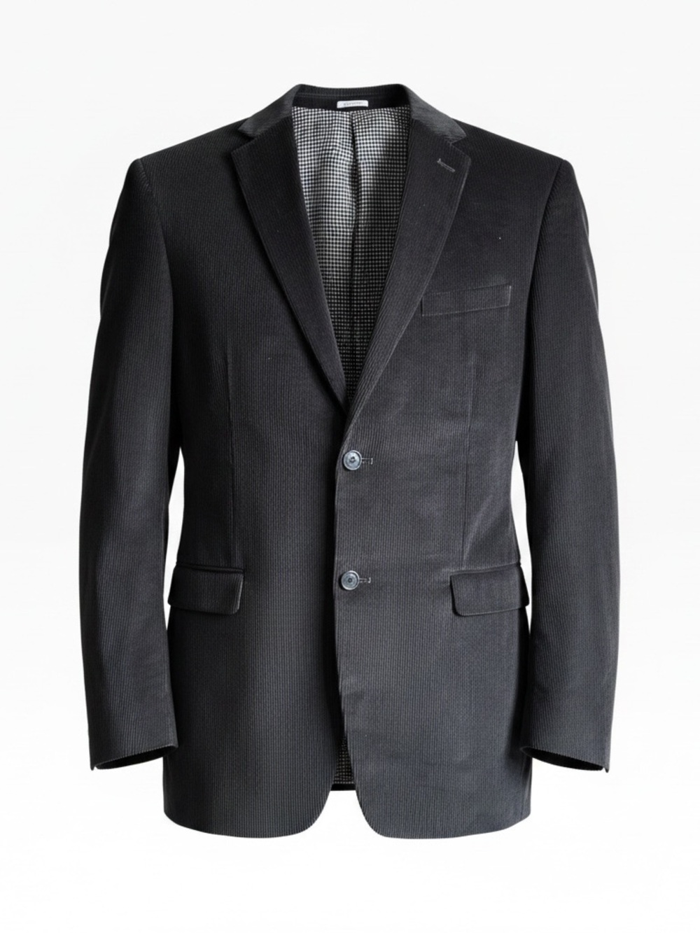Saddlebred Corduroy Dark Academia Two-Button Classic Blazer - 42L